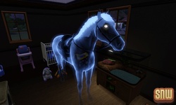 The Sims 3 Pets: Estela the ghost horse