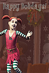 Sims 2 Happy Holidays 2010 wallpapers (iPhone)