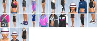 The Sims 4: Throwback Fit Kit - CAS items