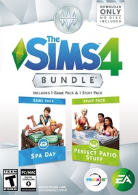 The Sims 4: Bundle Pack (Spa Day and Perfect Patio Stuff) Packshot Box Art