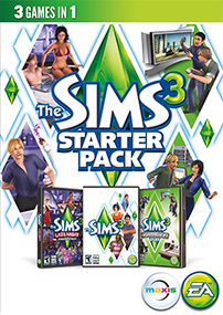 The Sims 3 Starter Pack packshot box art