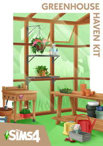 The Sims 4: Greenhouse Haven Kit cover box art packshot