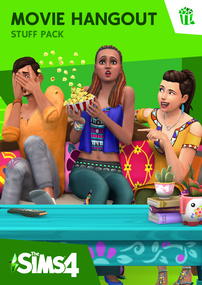 The Sims 4: Movie Hangout Stuff cover box art packshot