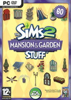 The Sims 2: Mansion & Garden Stuff box art packshot