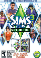 The Sims 3 Plus Supernatural packshot box art