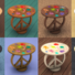 SNW Peace, Love &amp; Hippieness End Table Custom Content CC for The Sims 4