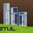 De Stijl Doors for The Sims 4