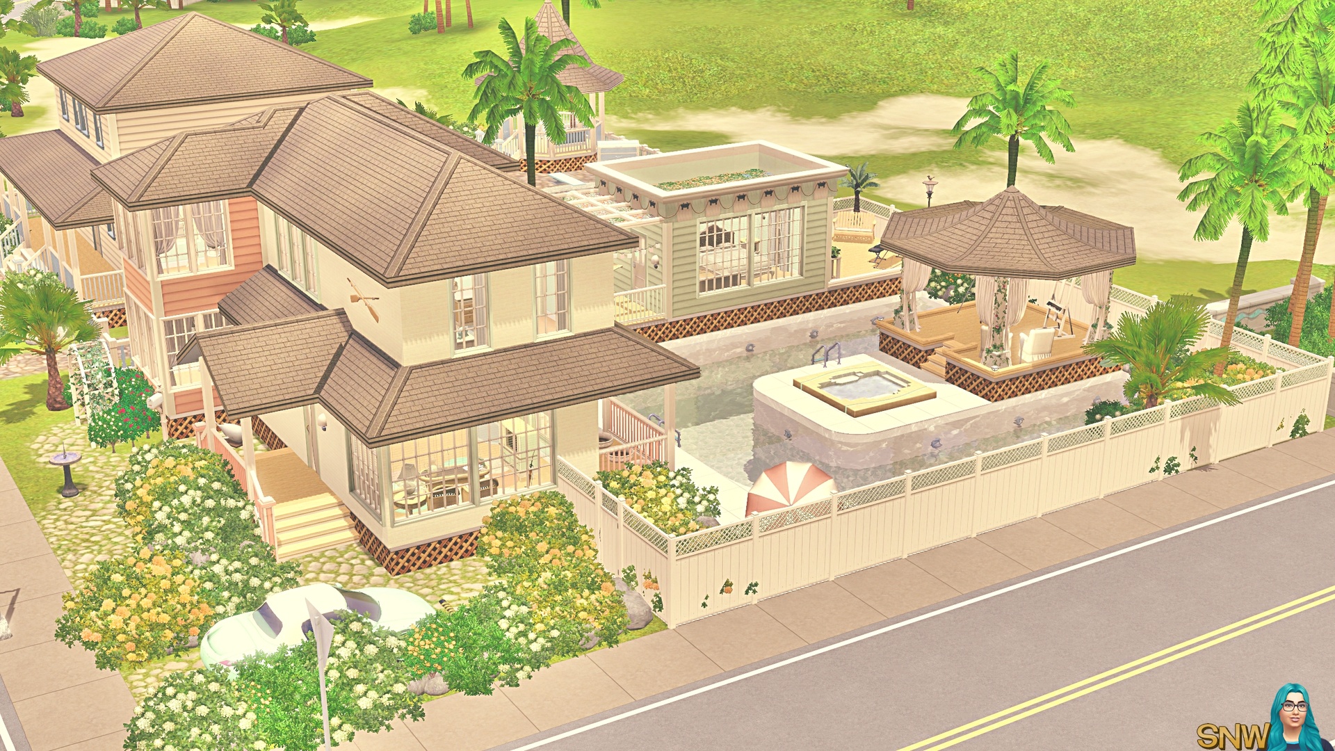 Minty &amp; Peach Beach House