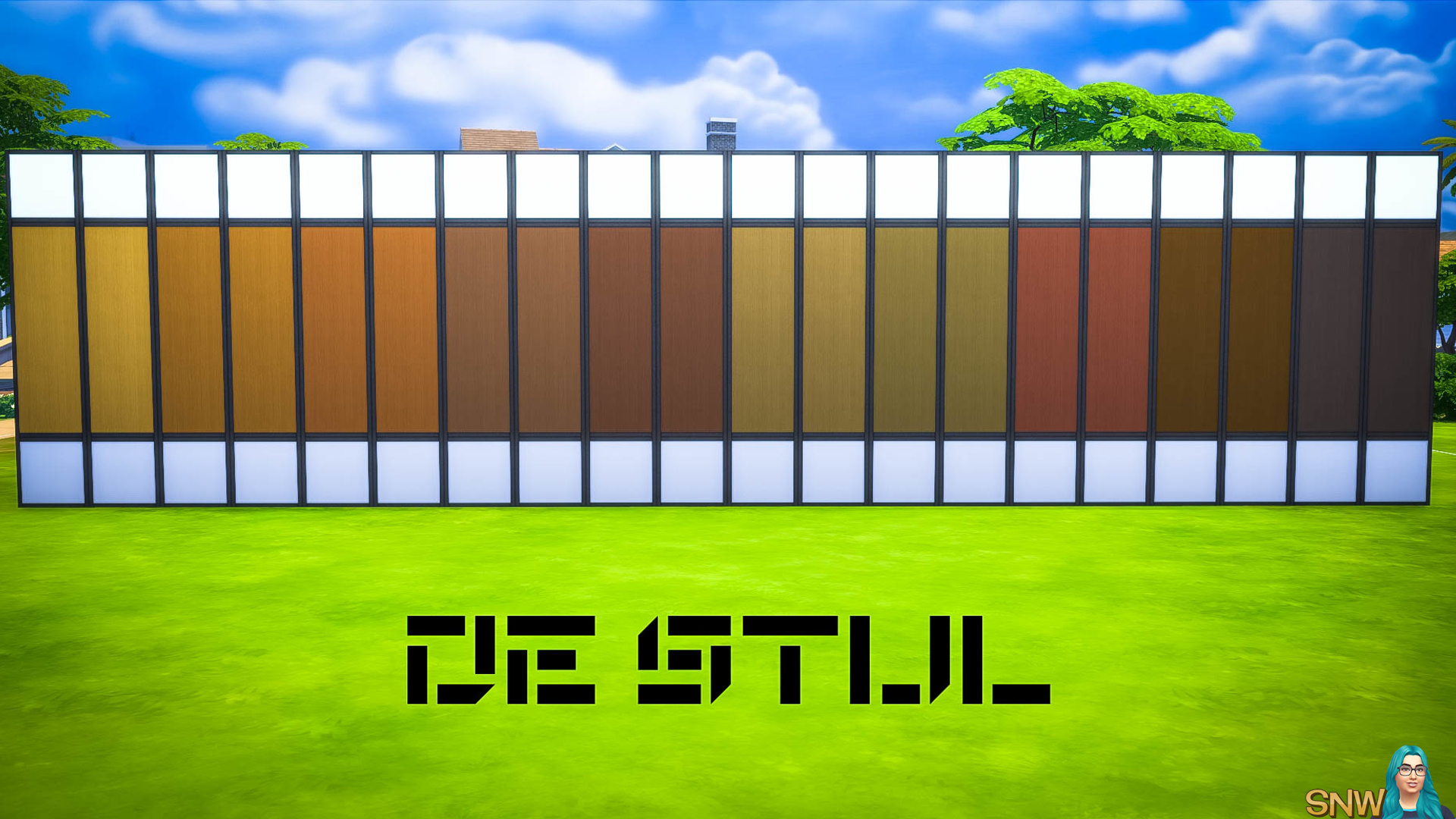 De Stijl Wooden Wall Panels (Middle) #5