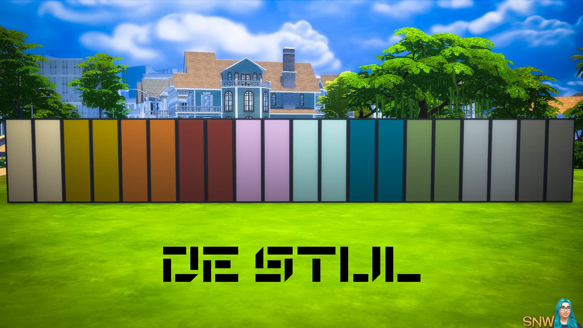 De Stijl MCM Wall Panels (Full) #1