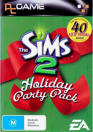 The Sims 2: Holiday Party Pack box art packshot