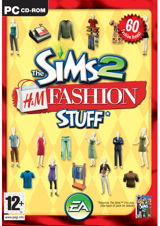 The Sims 2: H&amp;M Fashion Stuff box art packshot