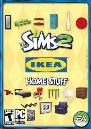 The Sims 2: IKEA Home Stuff box art packshot US