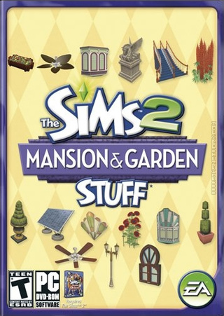 The Sims 2: Mansion &amp; Garden Stuff box art packshot US