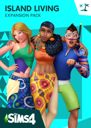 The Sims 4: Island Living packshot cover box art