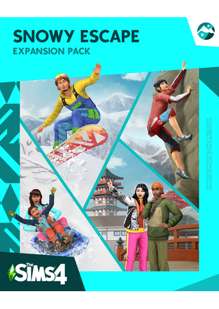 The Sims 4: Snowy Escape box art packshot