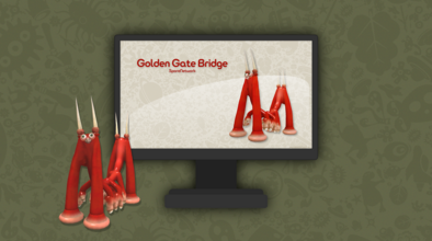 Golden Gate Bridge (light mode) widescreen wallpaper by Rosana at SporeNetwork