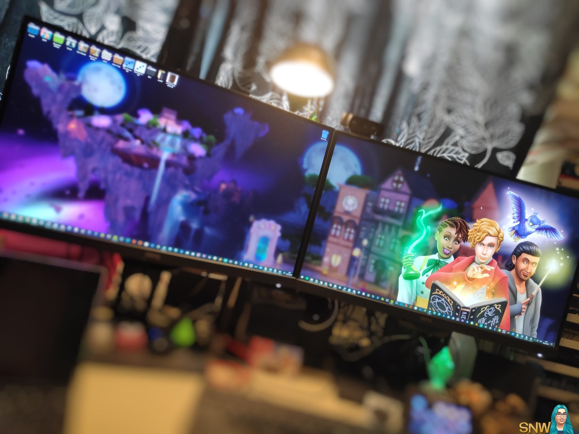 Realm of Magic dual screen wallpaper setup