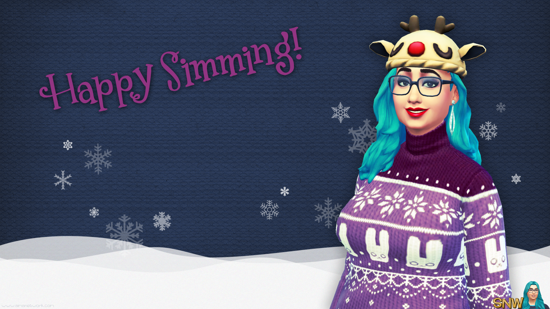 Happy Simming Christmas 2015 wallpaper