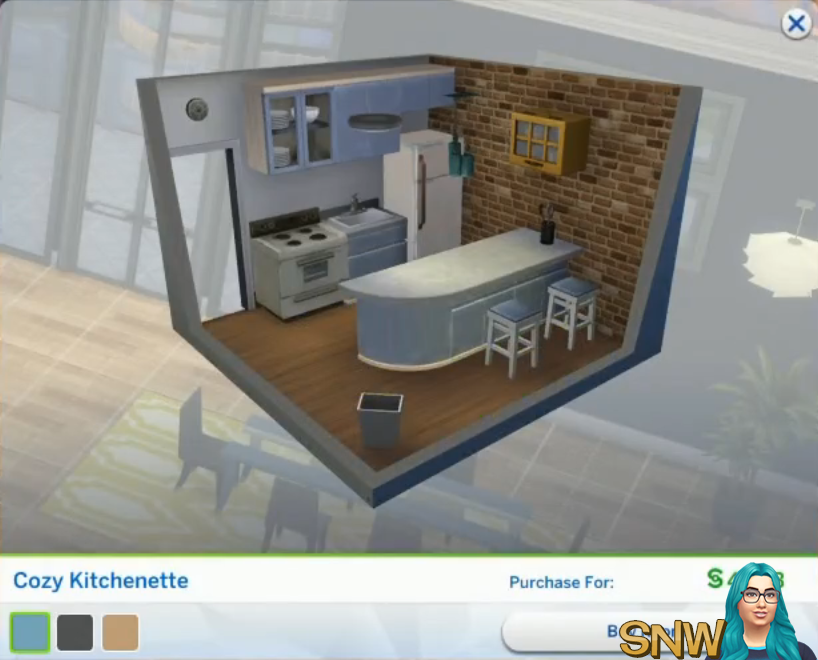 The Sims 4: City Living Styled Rooms - Cozy Kitchenette